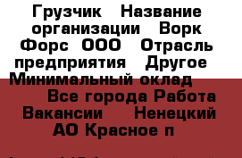 Грузчик › Название организации ­ Ворк Форс, ООО › Отрасль предприятия ­ Другое › Минимальный оклад ­ 24 000 - Все города Работа » Вакансии   . Ненецкий АО,Красное п.